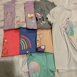 Lot of 10 Cat and Jack T-shirts Size 6